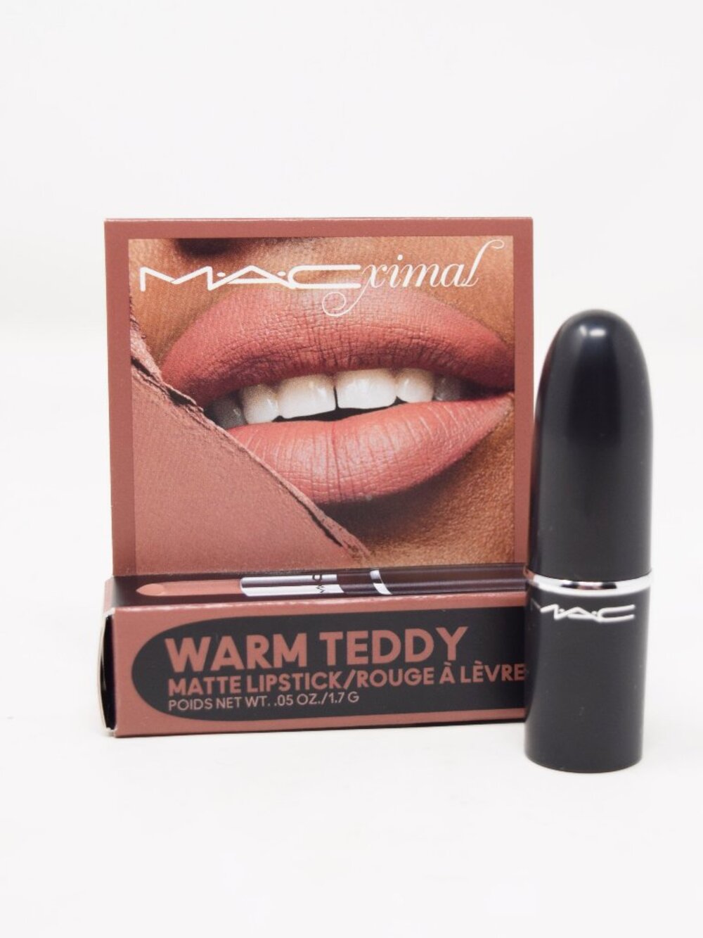 MAC Macximal 669 Warm Teddy Mini Lipstick Matte Travel .05 oz New Neutral Gift